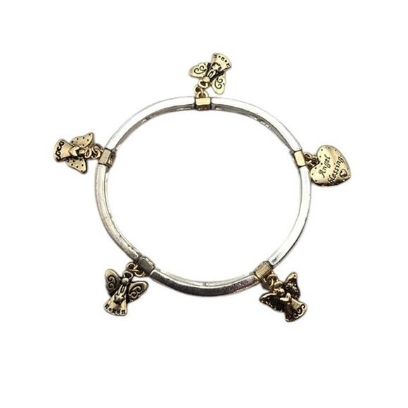 Angel Charm Stretch Bracelet Inspirational Quote Gift of Comfort & Protection - Picture 5 of 7